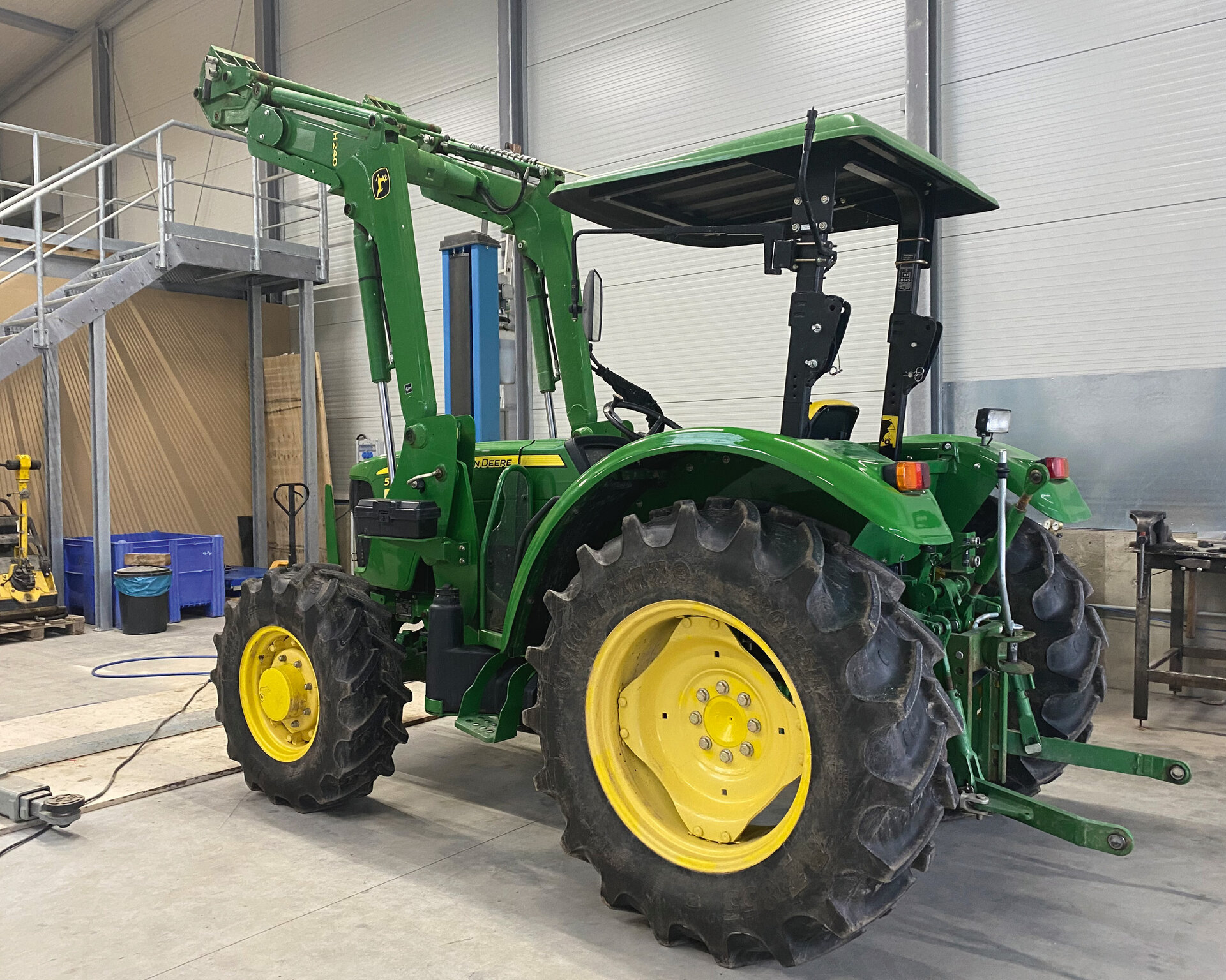 Paintwork repairs to construction vehicle