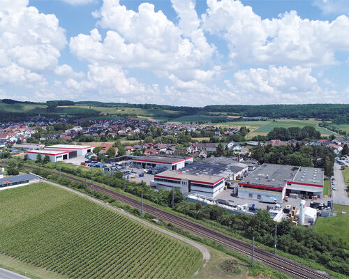 Aerial photo of the Kwasny company