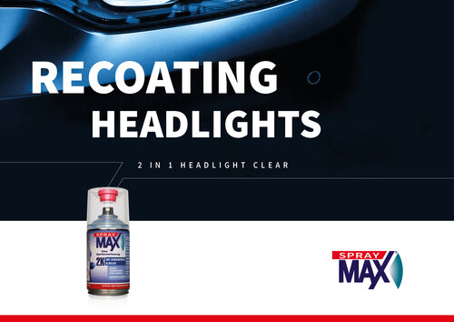 Headlamp lens recoating