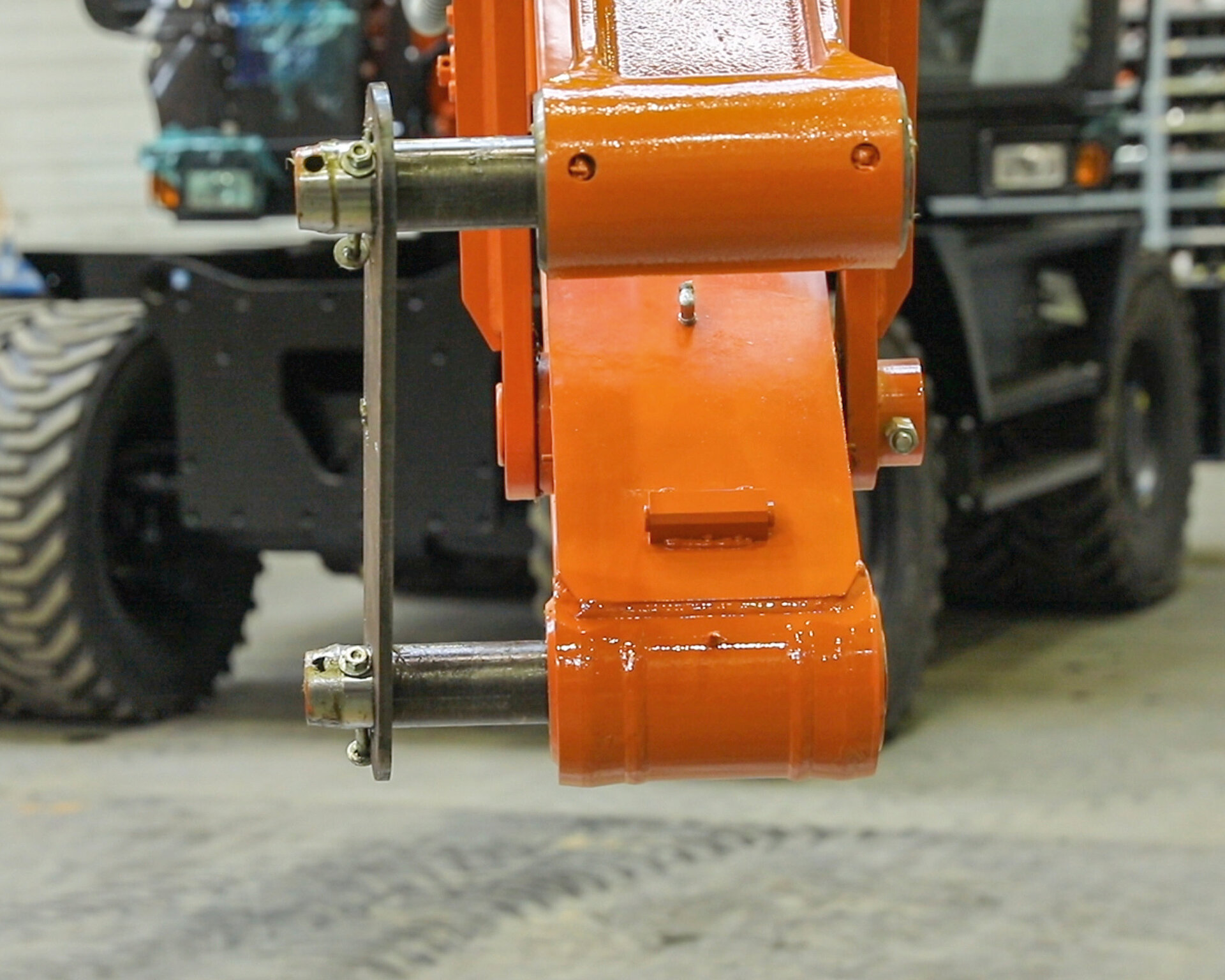 Paintwork repairs to construction vehicle