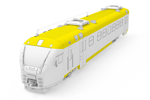 Train with yellow marking