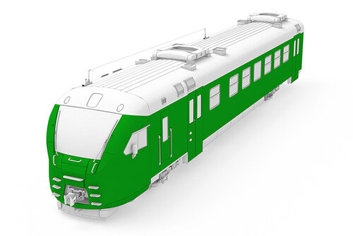 Train with green marking
