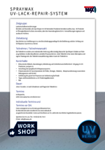 SprayMax Spot-Repair Seminar UV-System