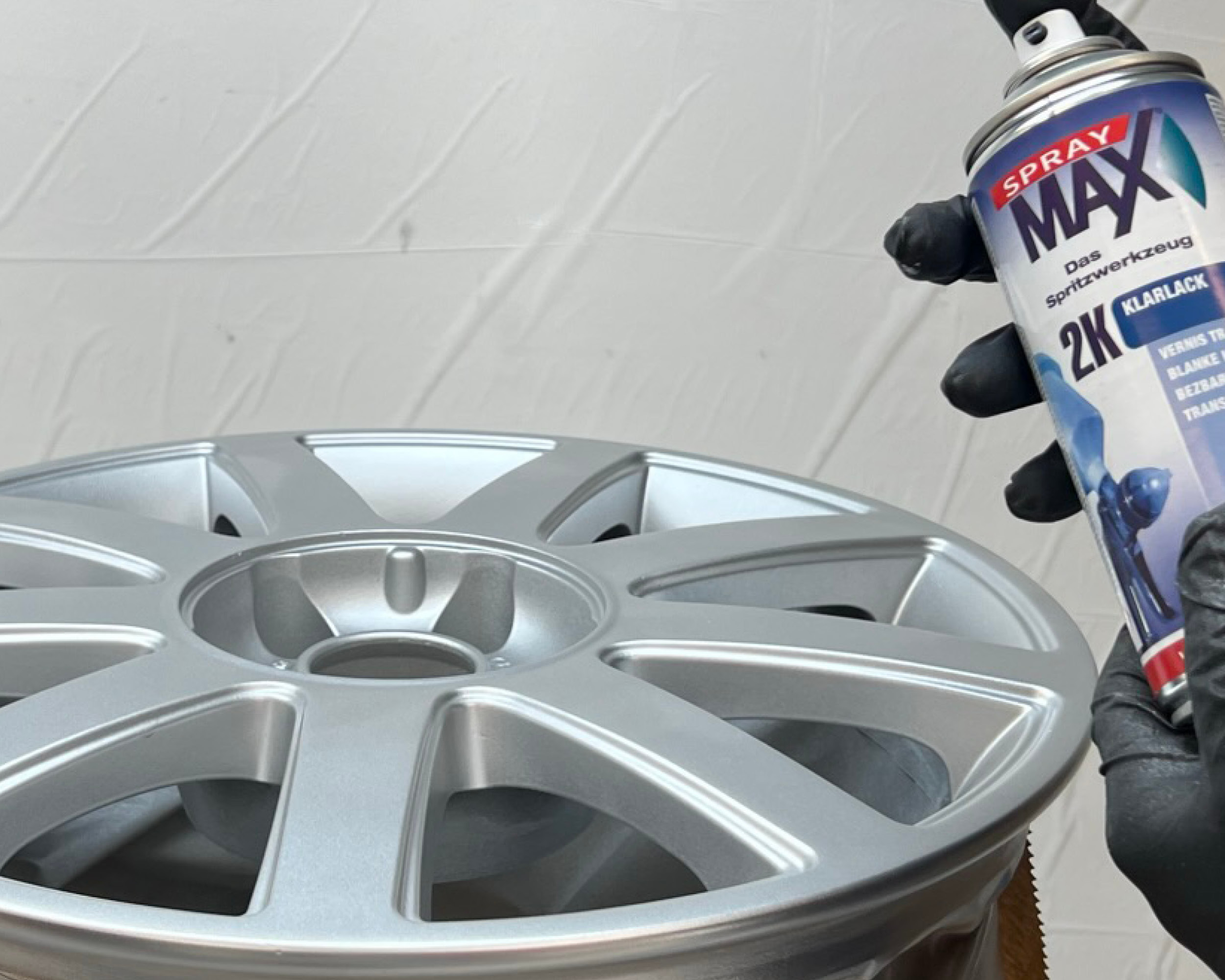 Wheel repair with SprayMax