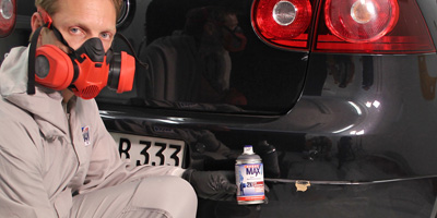 Painter in a paint suit